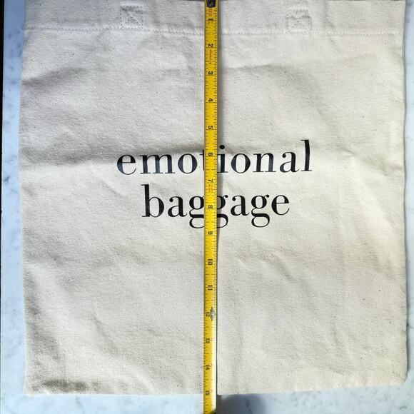 Emotional Baggage Canvas Tote Bag Reusable Eco Shopper - Picture 8 of 8